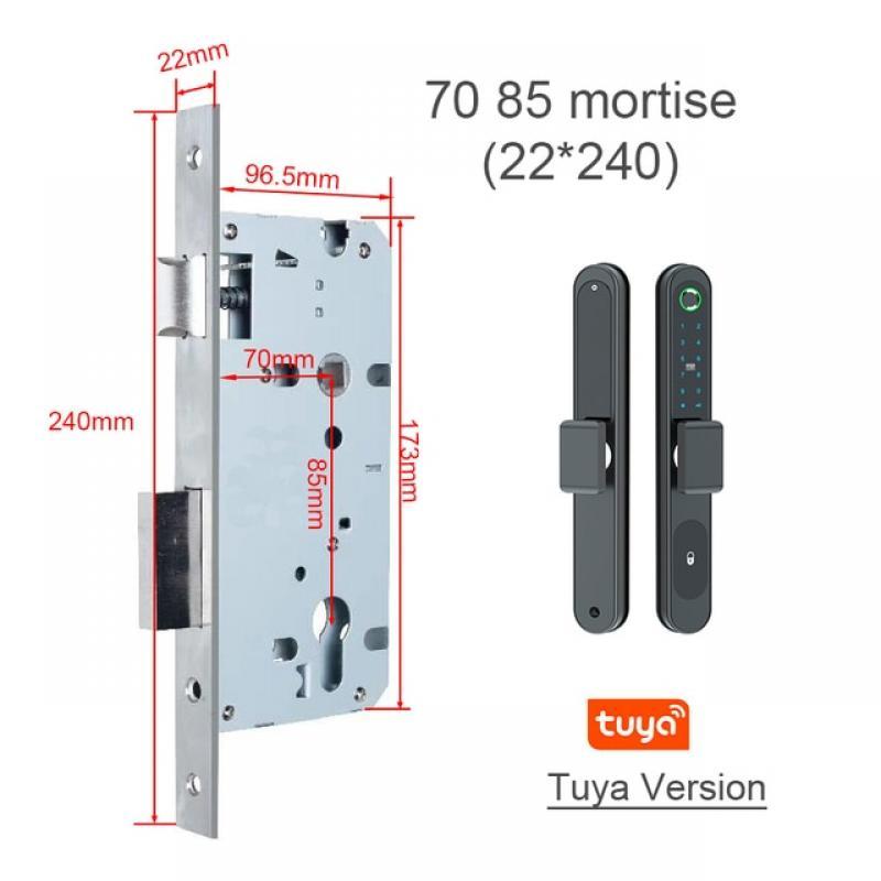 Wireless Tuya Smart Bluetooth Home Apartment Keyless Security Fingerprint Digital Password Door Lock With NFC Card Reader