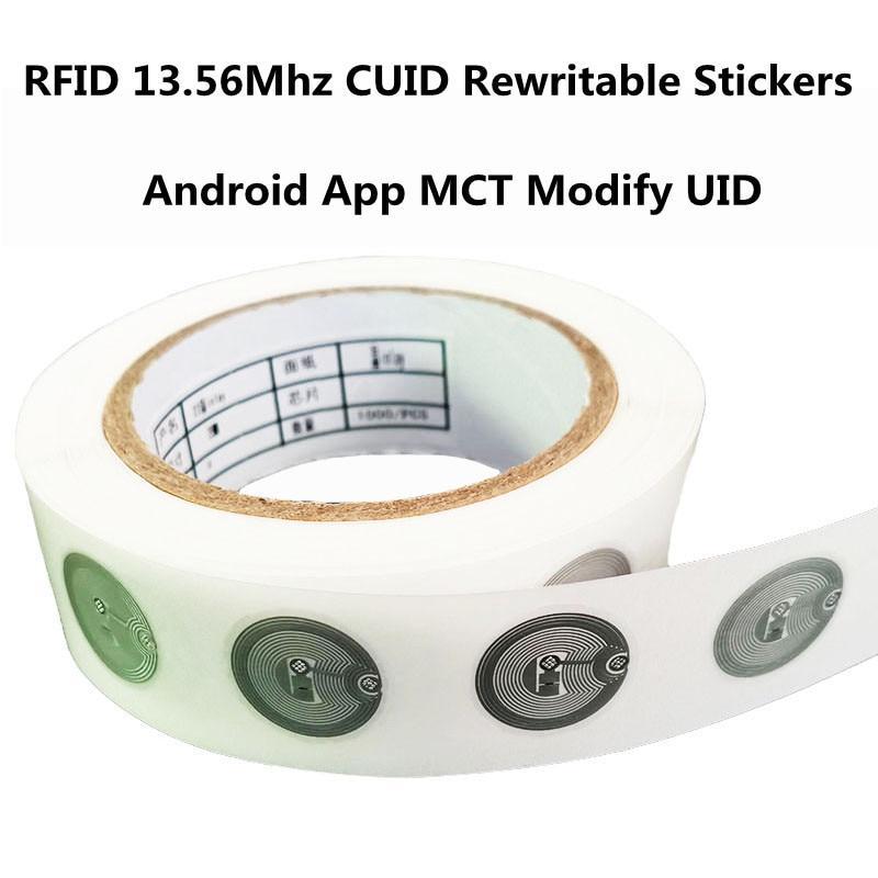 13.56mhz CUID UID changeable S50 1K NFC Sticker Wet Inlay NFC tag Sector 0 Block 0 Rewritable For NFC Andriod MCT Copy Clone