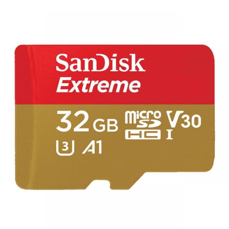 SanDisk Extreme microSDHC microSDXC UHS-I Cards 4K UHD and Full HD video UHS Speed Class 3 (U3) and Video Speed Class 30 (V30)