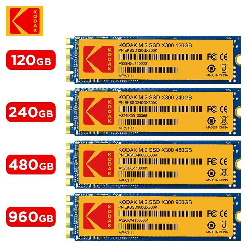 Kodak X300 Series M.2 SSD 120GB 480GB 960GB Pcie / Trie / 2280 SATA SSD AHCI 240GB Internal Solid State Drive for Laptop Desktop