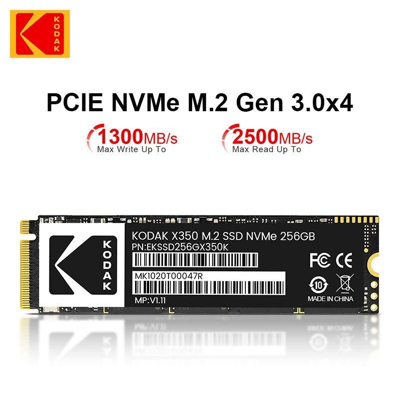 Kodak X350 pcie SSD nmve M2 SSD 256GB 512GB 1TB M.2 PCIe4.0 2280 SSD Hard Drive Internal Solid State Disk Drive Disk for Laptop