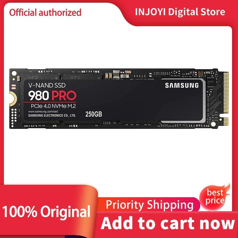 SAMSUNG SSD M.2 250GB 500GB 1TB 2TB 980 Pro Internal Solid State Disk M2 2280 PCIe Gen 4.0 x 4, NVMe 1.3c 250 500  MZ-V8V250B