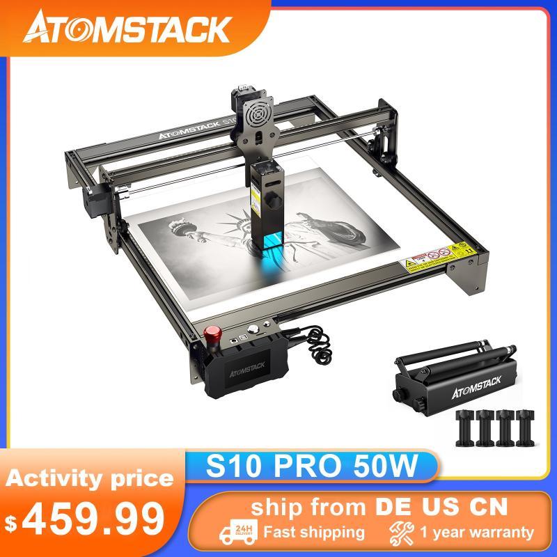 ATOMSTACK Laser Engraver S10 X7 A10 Pro 10W Output Power Eye Protection Fixed-Focus CNC Laser DIY Machine for Engraving Cutting