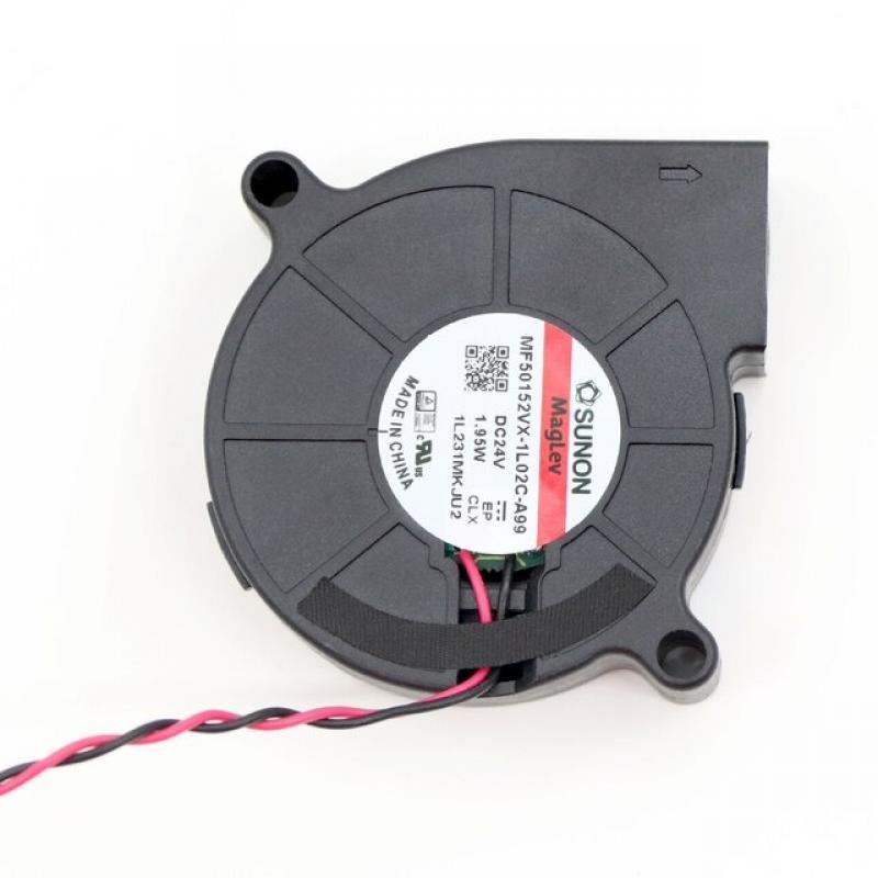 Exclusive Sunon 3D Printer Blower Fan 5015 Double Bearing Fan Centrifugal DC 24V 1.95W Turbo Blower Cooling Fan 5015S