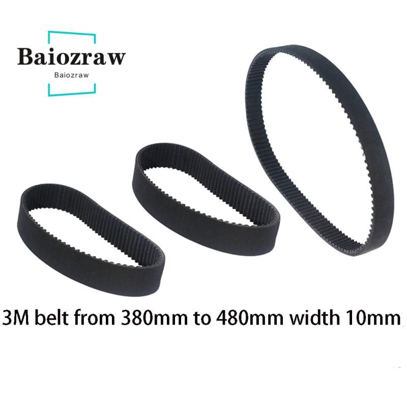 3D Printer HTD 3M Closed Loop Rubber Timing Belt 384 390 393 396399 417 420 432 450 459 462 468 474 477 480mm Width 10mm HTD 3M