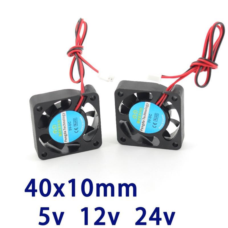 3d printer part fan 4010 2pins 40mm 40x40 x10 mm 4cm graphics card DC 5V / 12V / 24V 4010 2P 1pcs