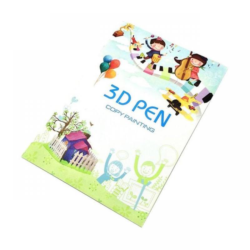 3D Printing Pen Drawing Book Reusable Colorful 13/40 Patterns Thick Paper Clear Plate Painting Template for 3D Pen Kid Gifts