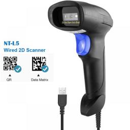 NETUM NT-1698W Handheld Wirelress Barcode Scanner AND NT-1228BL Bluetooth 1D/2D QR Bar Code Reader PDF417 For IOS Android IPAD