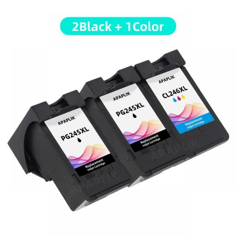 APAPLIK PG245 CL246 Ink Cartridge For Canon Printer PG 245 PG-245 CL 246 for Pixma iP2820 MX492 MG2924 MX492 MG2520 Printer