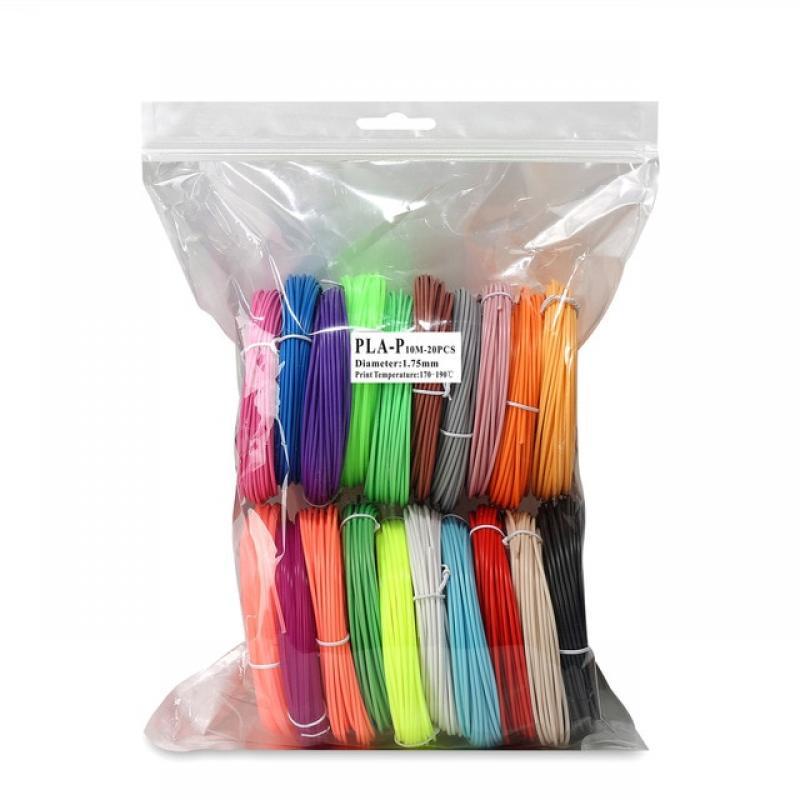 3D Pen Filament PLA 1.75mm Diameter 100Meters 200Meters Kit 10M Per Roll 3D Printing Materials For 3D Pens