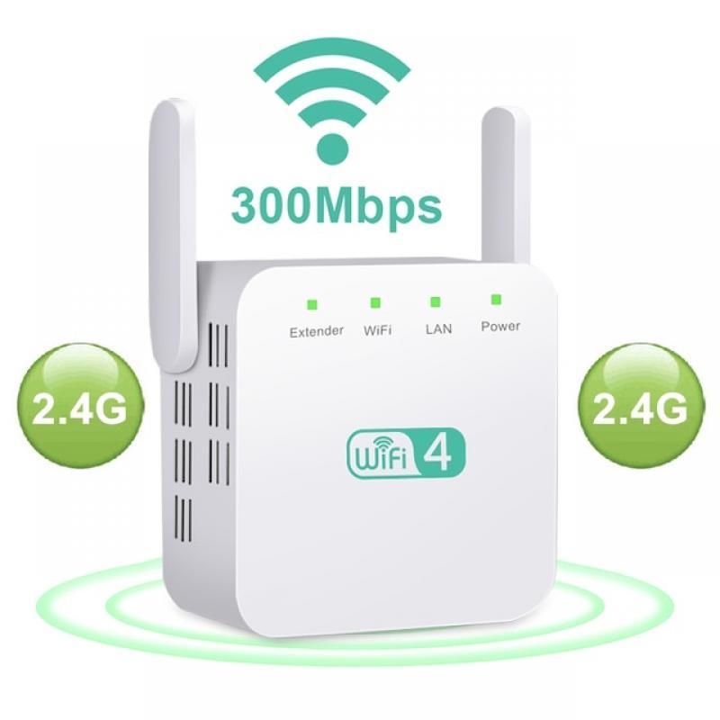 Wireless Repetidor WIFI Repeater 300Mbps Dual Antenna Wi Fi Booster Wi/Fi Long Range Extender 2.4G Wi-Fi Signal Amplifier