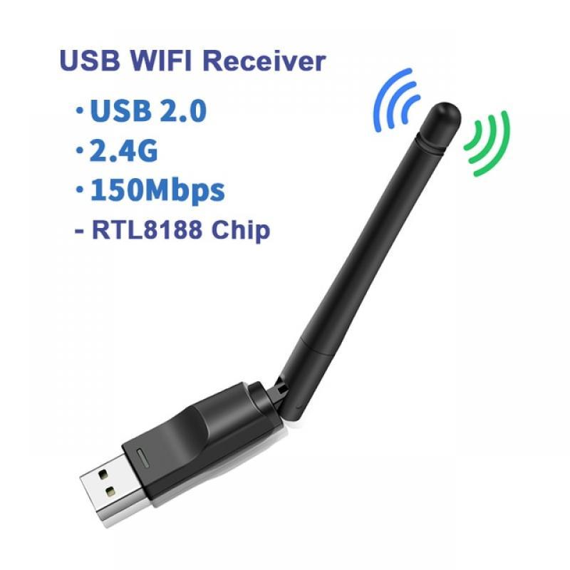 MT7601 Mini USB WiFi Adapter RTL8188 Wireless Network Card 150Mbps  Wi-Fi Receiver Dongle for PC Desktop Laptop 2.4GHz