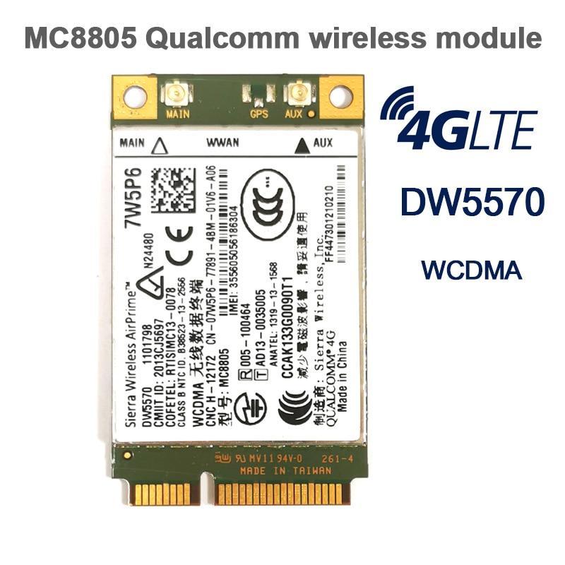 Used unlock MC8805 DW5570 7W5P6 HSPA+WWAN Broadband Mobile 4G Module For DELL Latitude E5440 E6440 E6540 E7240 E7440 M4800 M6800