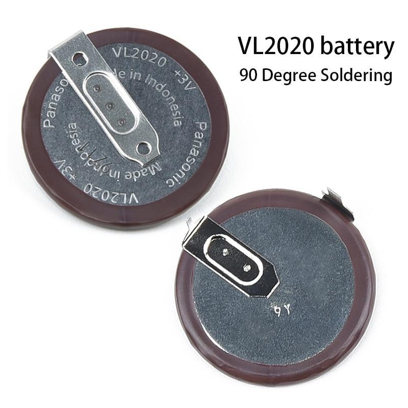 Rechargeable Button Lithium Battery ML2020 VL2020 Battery for Panasonic For BMW E46 E60 E90 accu FOB F1 Fobs Key 90 Degree