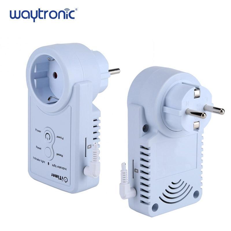 EU Plug GSM Smart Socket English Russian SMS Remote Control Timing Switch Temperature Controller with Sensor Power Outlet Plug