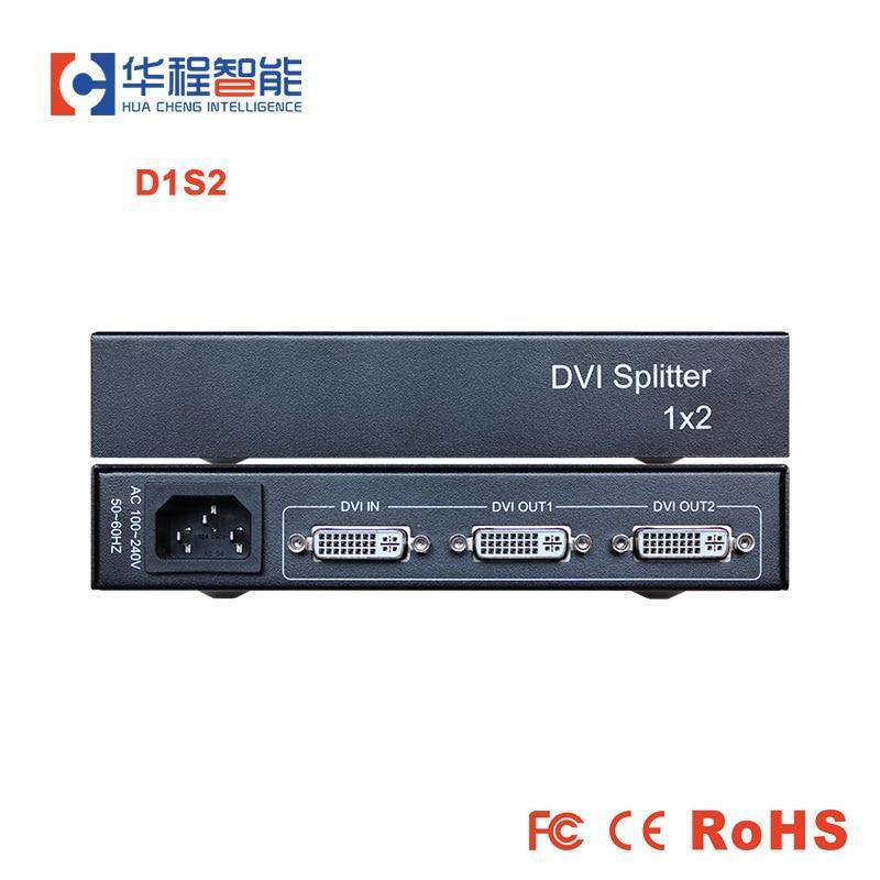 DVI Splitter 1 In 2 Out Dvi Adapter Connecter AMS-D1S2  For Xiaomi TV Box Led Lcd Display Screen