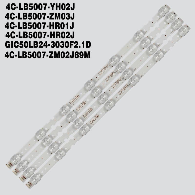 60pcs LED backlight For TCL 50S421 50S423 50S425 50P5 50P65US 50P65US TCL_55D6_2X7_L_3030_LX20180607 4C-LB5007-ZM02 J89M