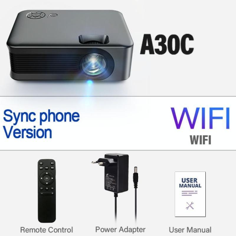 AUN A30C MINI Projector Smart TV WIFI Portable Home Theater Cinema Sync Android IOS Phone Screen Beamer LED Projectors 4k Movie