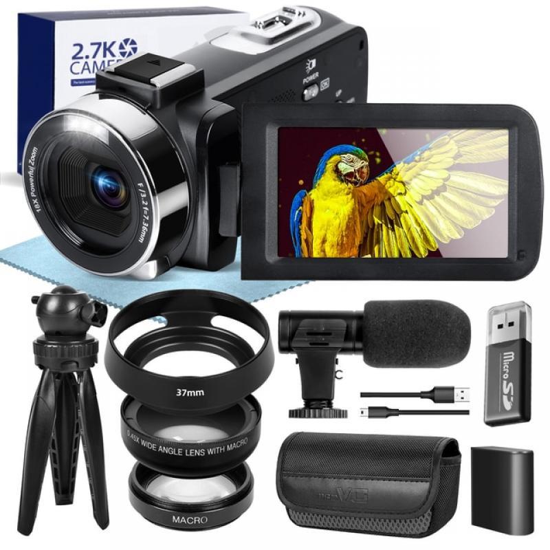 G-Anica Video Camera42MP for 3.0inch Flip Screen Camcorder with Remote Control 18XDigital Camera Vlogging Camera