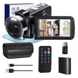 G-Anica 4K Video Camera 60fps/48MP UHD Video Recording Digital Camera With Remote Control, 18X Digital Zoom Camera Autofocus