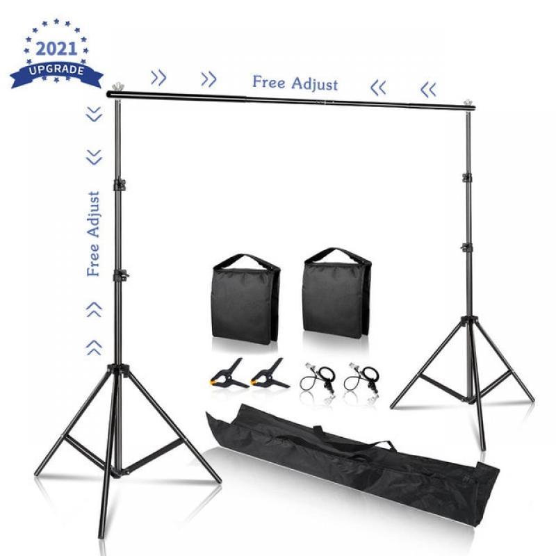 Backdrop Stand Photo Background Support Studio Light Tripod Photography Green Screen Backdrops Birthday ChromaKey Weight Bags