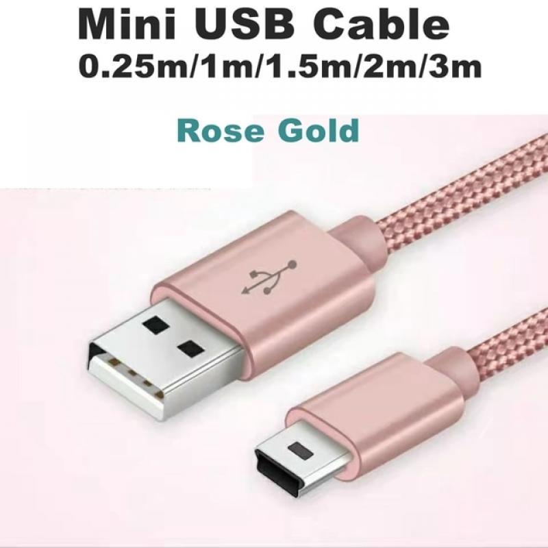 3M 1M 0.25M Mini USB 5 pin Cable Mini USB to USB Fast Data Charger Short Cable for MP3 MP4 Player Car DVR GPS Digital Camera HDD