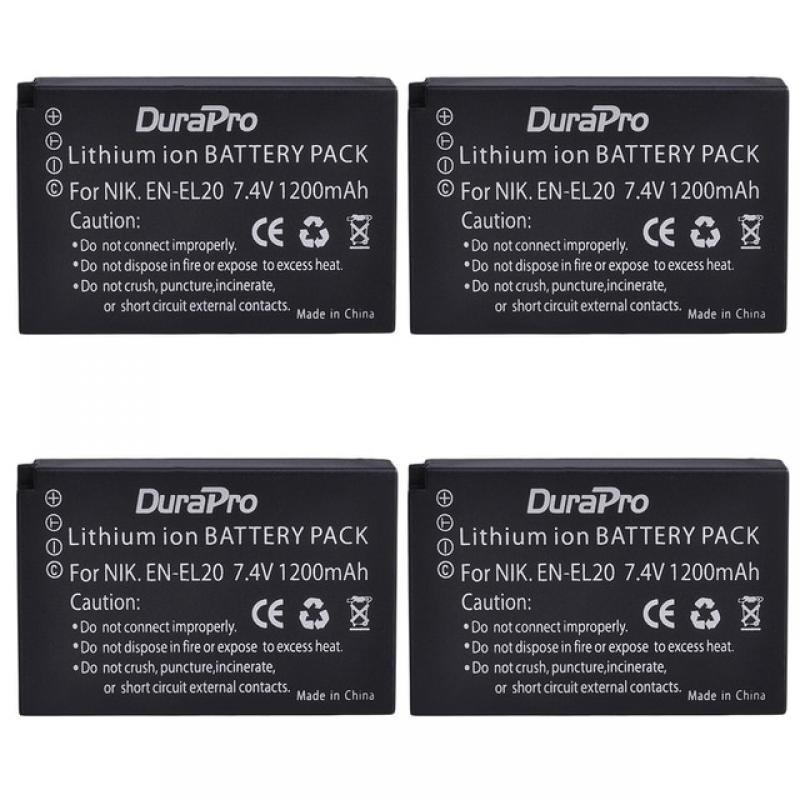 EN-EL20a EN-EL20 Battery + LCD Dual Charger for Nikon EN EL20 EL20a Coolpix P1000, 1 j1, 1 J2, 1 J3, 1 S1, 1 V3, A, A 1, AW1