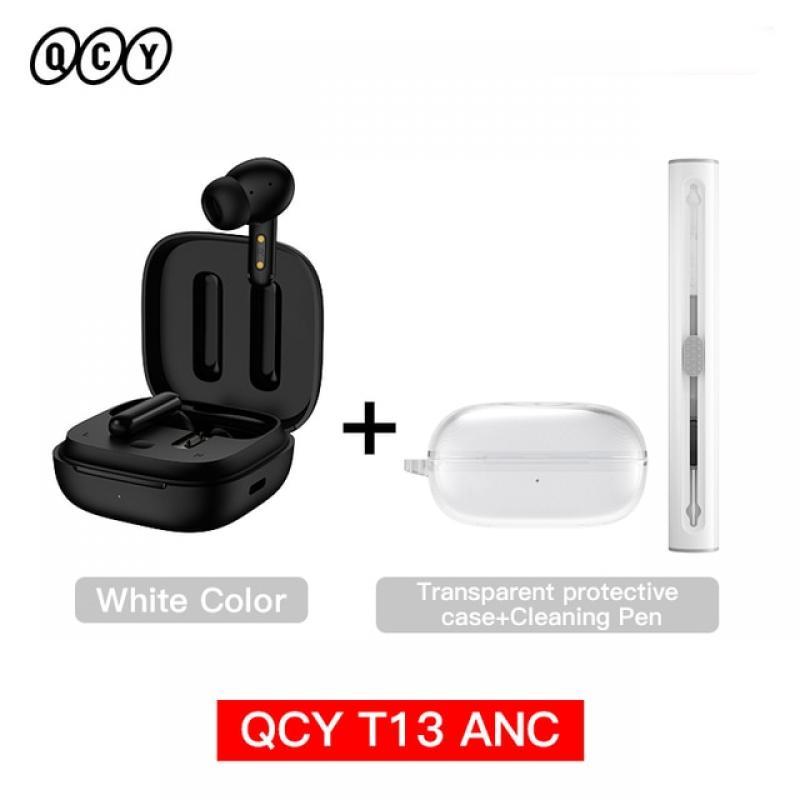 QCY T13 ANC Wireless Earphone Bluetooth 5.3 TWS ANC Noise Cancellation Headphone 4 Mics ENC in-Ear Earbuds Handfree Earphones