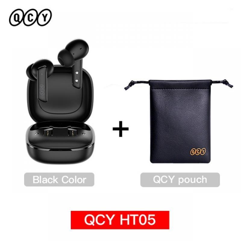 QCY HT05 ANC Wireless TWS Bluetooth 5.2 Earphones 40dB Active Noise Cancellation Headset in-Ear Mics Handfree Phone Earbuds