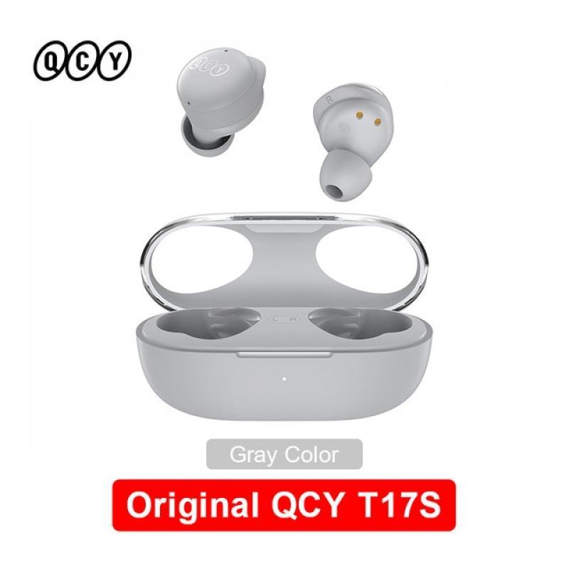 QCY T17S Bluetooth Earphone aptX Qualcomm BT5.2 TWS Wireless Earbuds 4 Mic CVC HD Call Touch Control Headphones Support APP