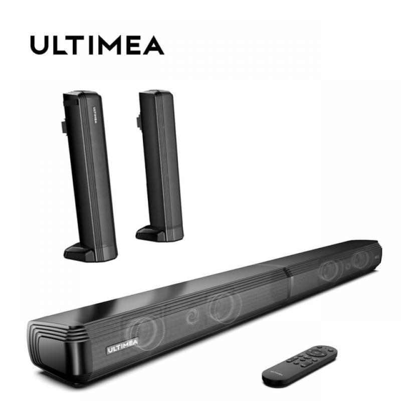 ULTIMEA Soundbar for tv, 2.2ch bluetooth speaker, 2 in 1 Separable Speakers Design, Built-in 2 Tweeters and Woofers