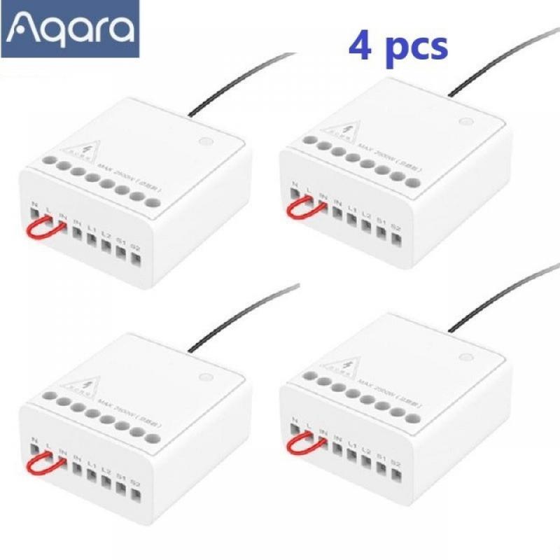 Aqara Relay Two-way Control Module Wireless Controller Zigbee 2 Channels Work For Smart Xiaomi Home APP Apple HomeKit