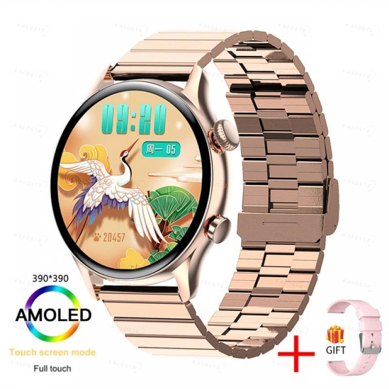 KAVSUMI Smart Watch AMOLED HD Screen Always On Display Women Watches Bluetooth Call IP68 Waterproof Sport Fitness Men Smartwatch