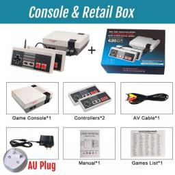 Retro Game Console NES 8 Bit Mini TV Video Console With Built In 620 FC Games AV Output Support Double Player