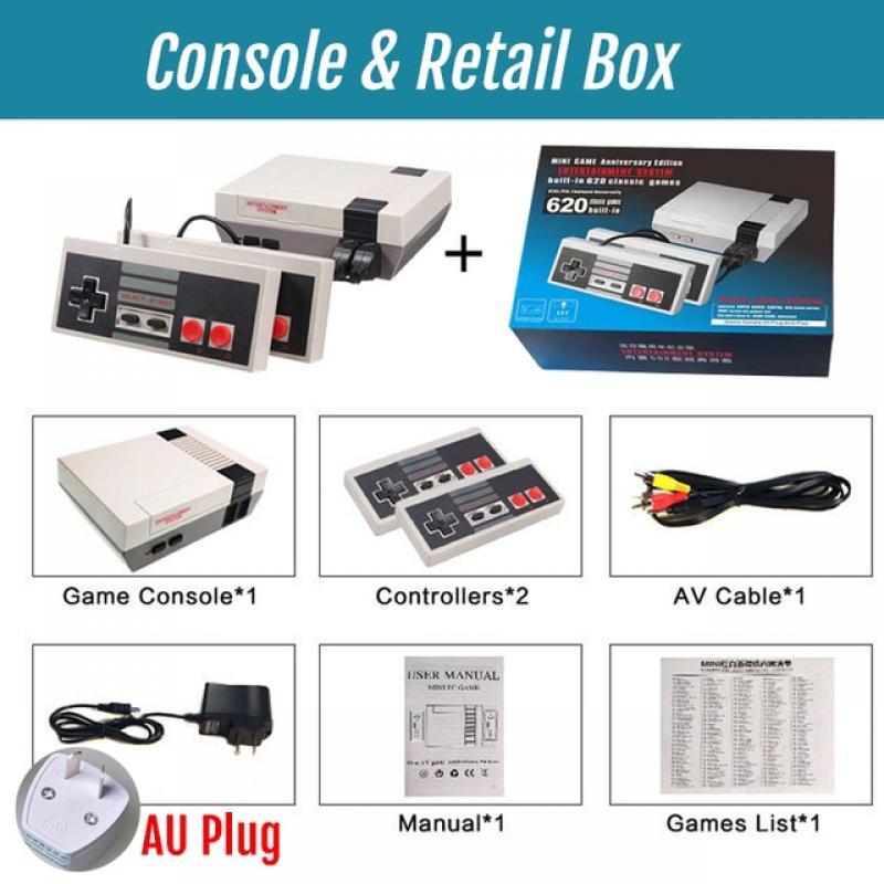 Retro Game Console NES 8 Bit Mini TV Video Console With Built in 620 FC Games AV Output Support Double Player