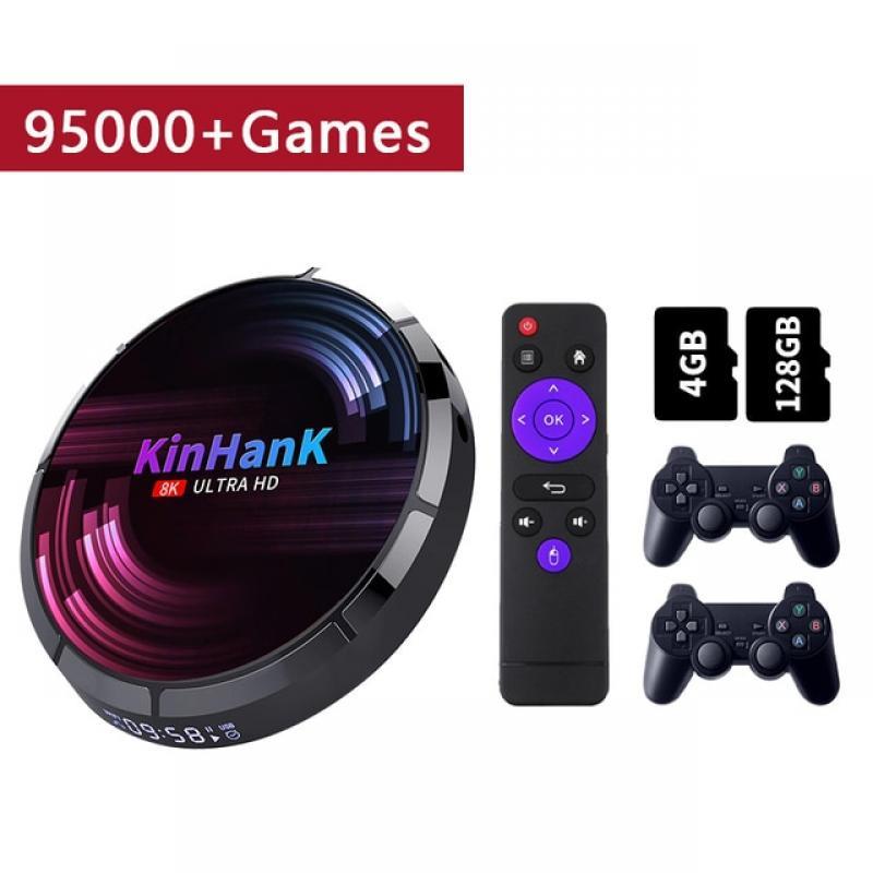 Kinhank Retro Super Console X MAX is Three-in-one TV, Game, and Movie ,  For PSP/PS1, with 117,000 Games and 63+ Emulators