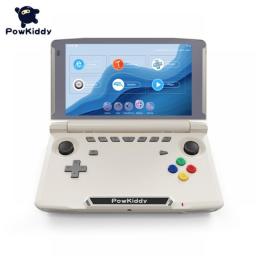 New Powkiddy X18S Android 11 5.5 Inch Touch IPS Screen Flip Handheld Game Console T618 Chip Mobile Game Players Ram 4GB Rom 64GB