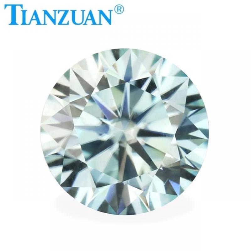 5mm to 12mm Blue Color Round Brilliant Cut Moissanite Loose Gems Stone For Jewelry Making