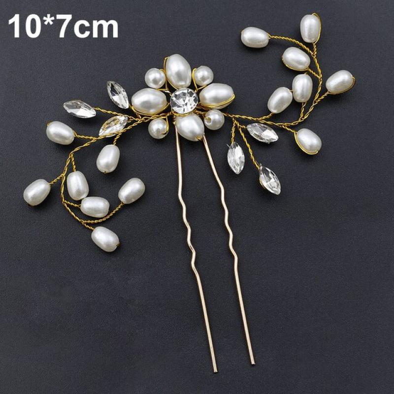 Silver Color Pearl Rhinestone Wedding Hair Combs Hair Accessories for Women Accessories Hair Ornaments Jewelry Bridal Headpiece