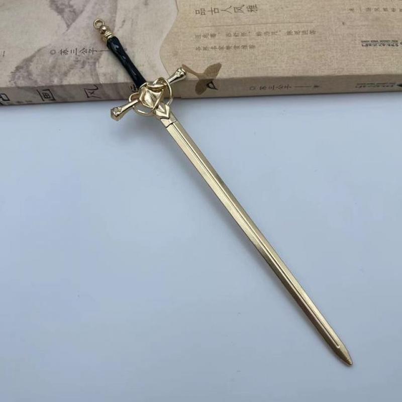 2022 New Punk Metal Sword Hairpin Chinese Simple Hair Sticks for Women DIY Hairstyle Design Tools Accessories Dropshipping