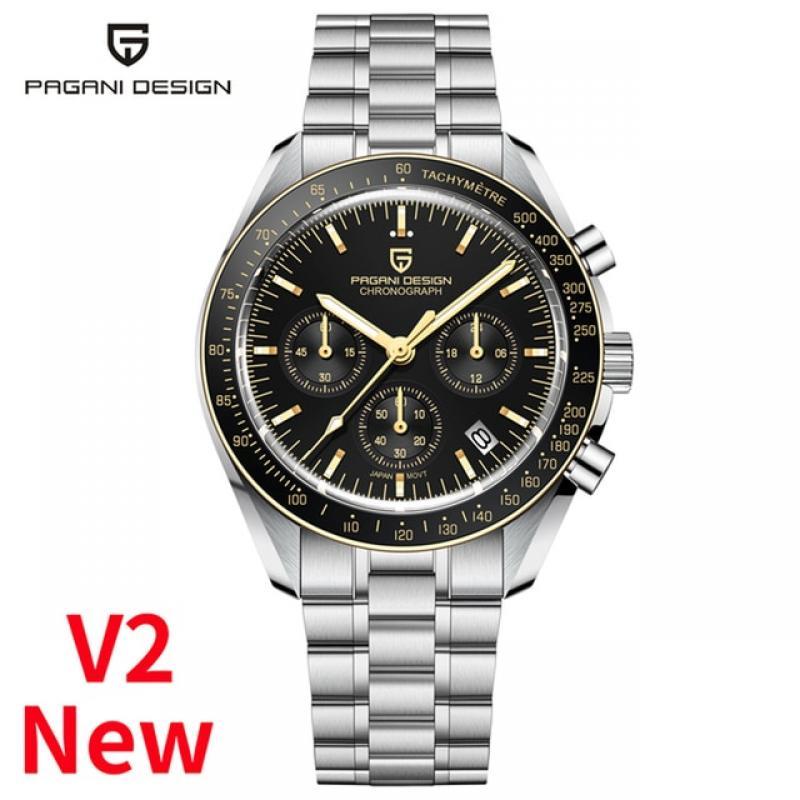 PAGANI DESIGN Sport Panda Mens Watches Quartz Chronograph Luxury Automatic Business Stainless Steel Waterproof Reloj Hombre 2023