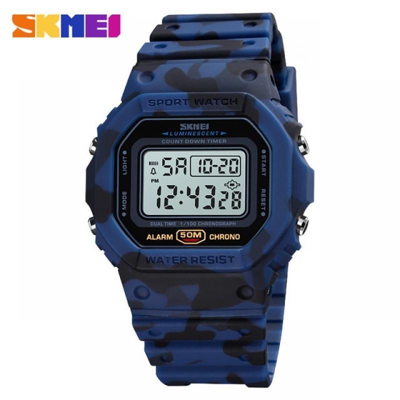 SKMEI 1628 Outdoor Military Digital Watch Men Fashion Retro Male Watches 2 Time Sport Waterproof Mens Wristwatches reloj hombre