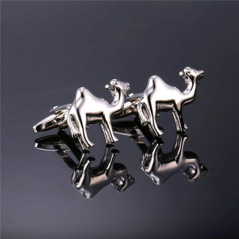 High Quality Men Cufflinks Camel Cuff Buttons Men's Business Shirt Cufflinks Gold/ color Wholesale C1977G