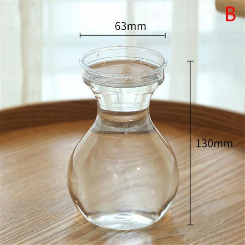 Clear Glass Hyacinth Vase Transparent Flower Plant Bottle Pot DIY Ornaments Home Living Room Garden Decoration Desk Decors