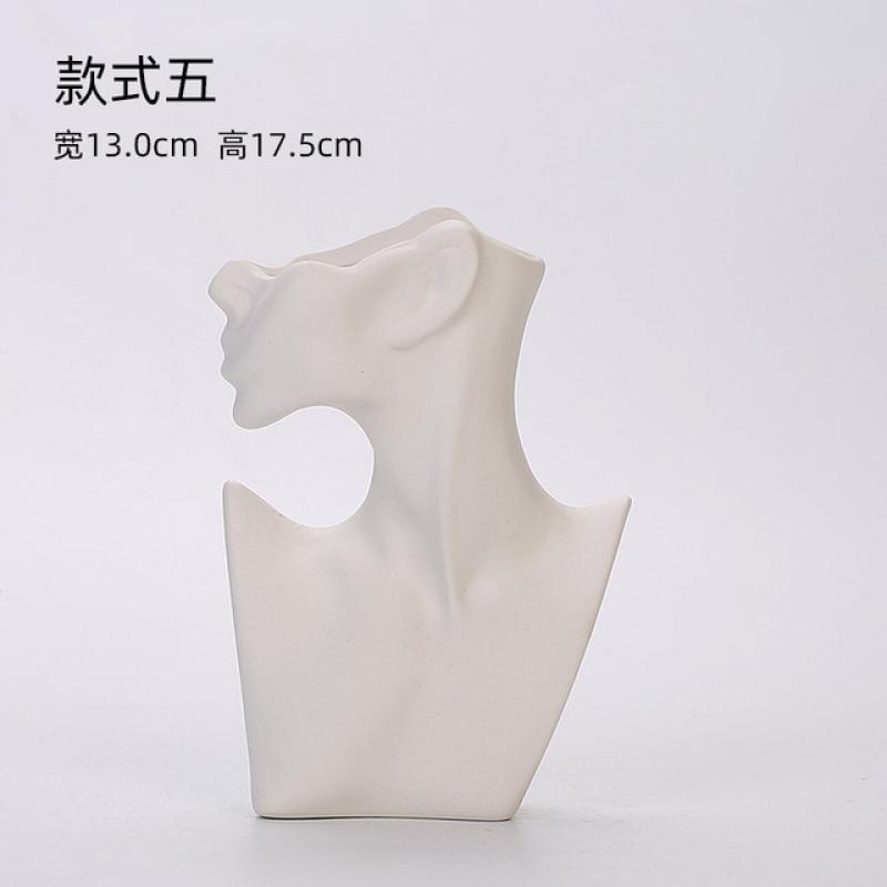 New Bust Vase Silicone Mold for Concrete Cement Ceramic Making Female male Torso Sculpture Planter Body Head Flower Pot Mould