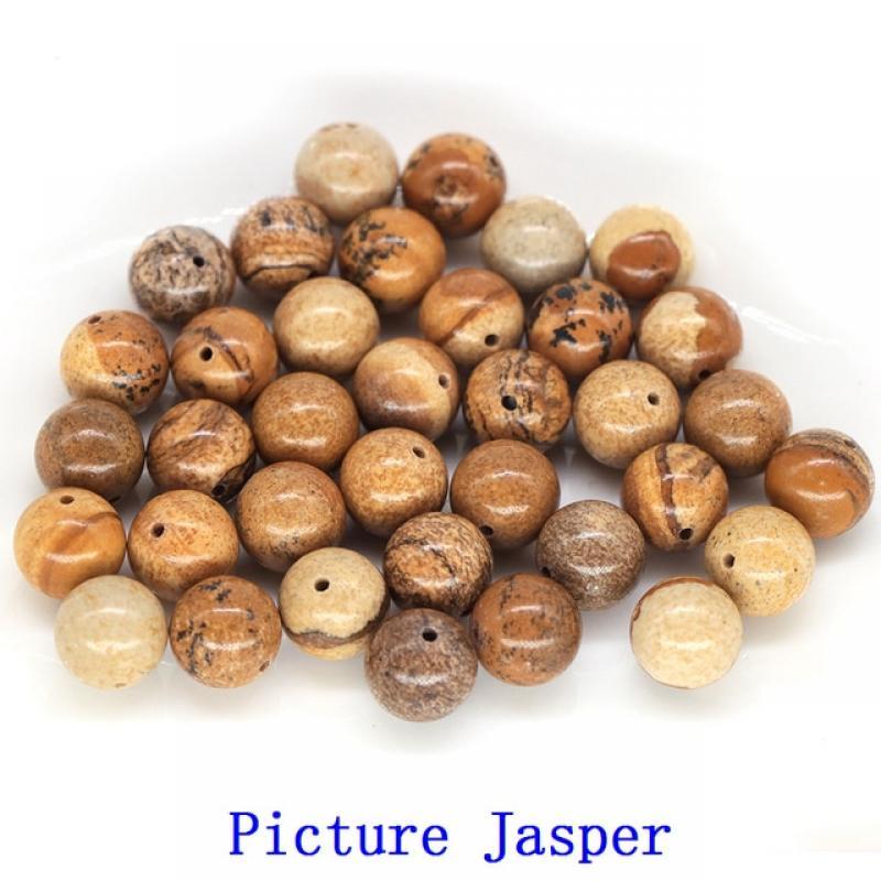 4/6/8/10mm Natural Round Stones Loose Beads for Jewelry Making DIY Bracelet Healing Crystal Quartz Amethyst Necklace Accessories