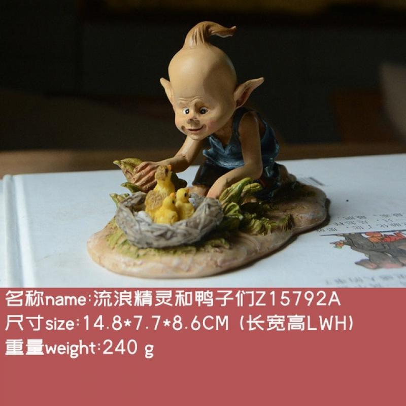 Everyday Collection New Year Fairy Figure Resin Home Decoration Fairy Garden Ornament Accessories Elves Desk Decor Birthday Gift