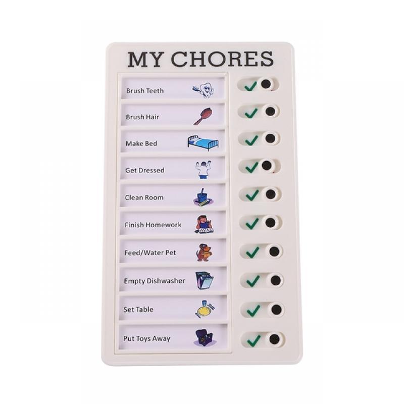 Daily Task Planning Board Wall Hanging Memo Plastic Board Multi Purpose Student Task Boards Detachable Chores Checklist Board