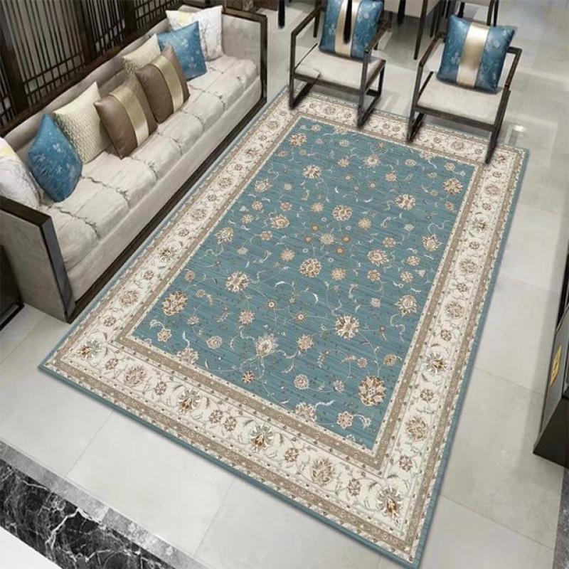 Chinese Style Living Room Rugs Home Large Area Bedroom Carpet Light Luxury Room Decoration Carpets Lounge Anti-skid Floor Mat