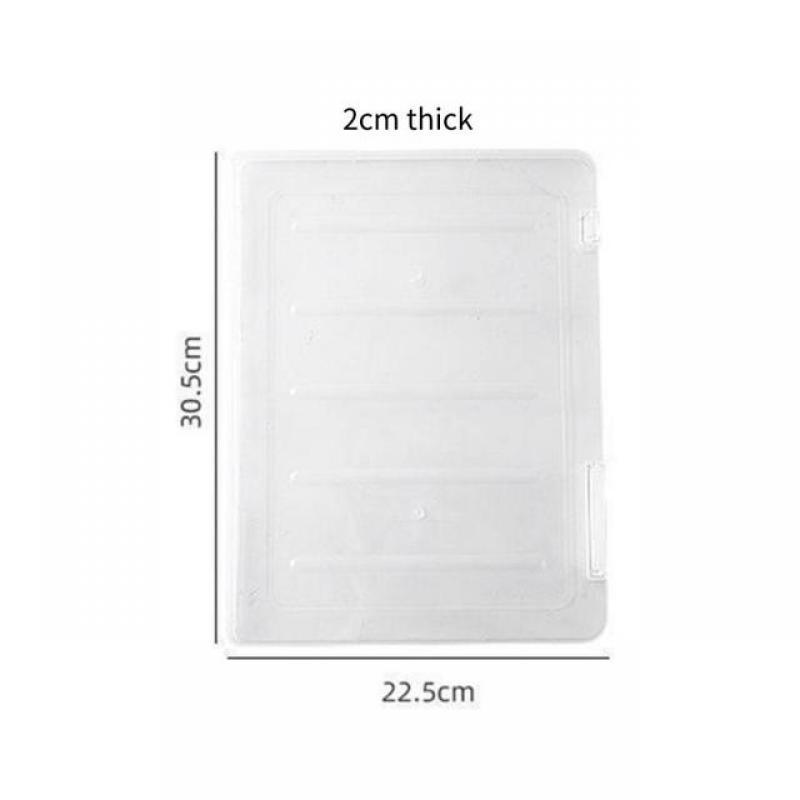 A4 File Storage Folder Organizer Transparent PP Waterproof Document Storage Box Office School for Stationery Supplies